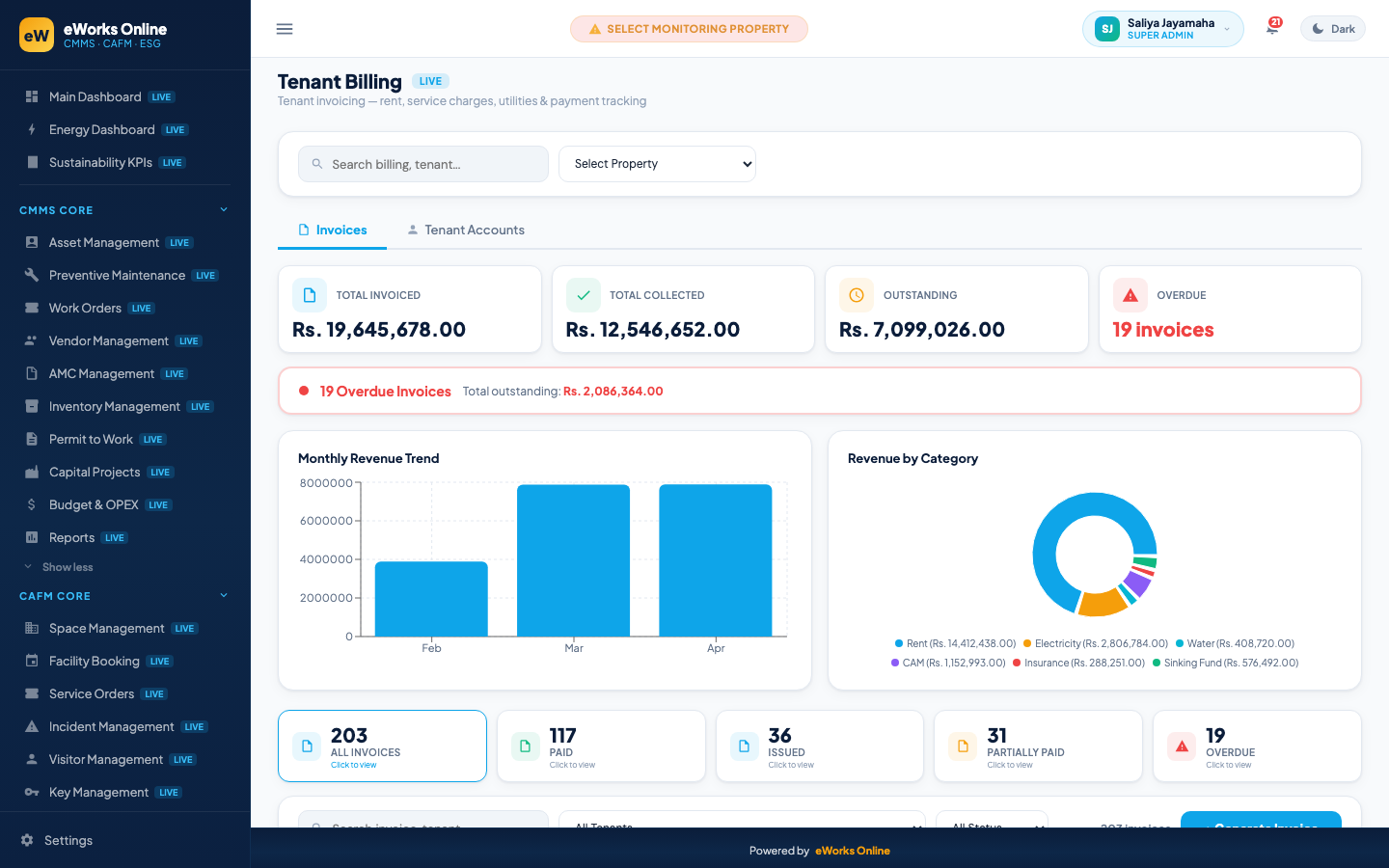 Tenant Billing