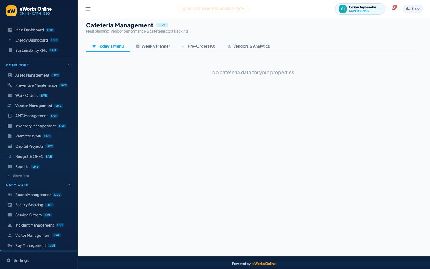 Cafeteria Management