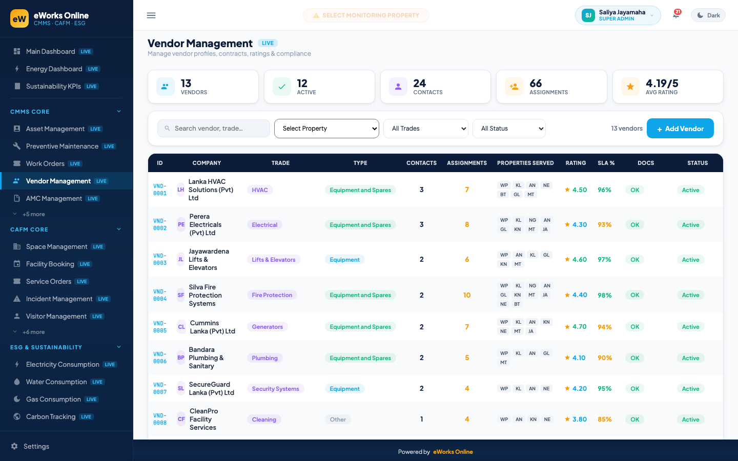 Vendor Management
